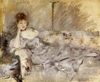 Morisot, Berthe - Young Woman in Grey Reclining